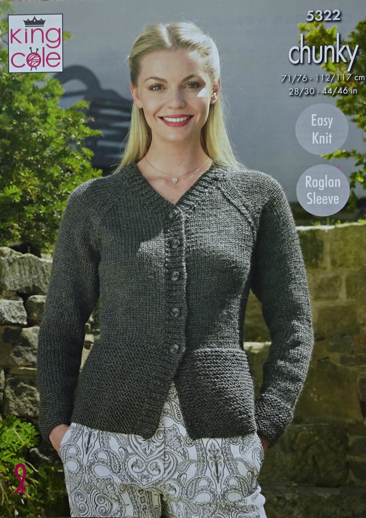 DIGITAL Knitting Pattern Ladies Very Easy Knit Jumper and Cardigan DK King Cole 5322