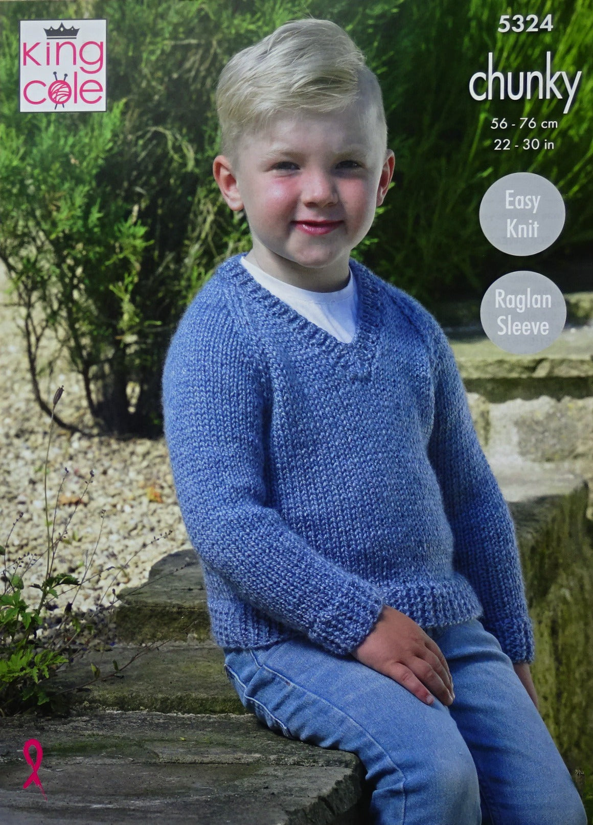 DIGITAL Knitting Pattern Childrens Very Easy Knit Jumpers Chunky King Cole 5324