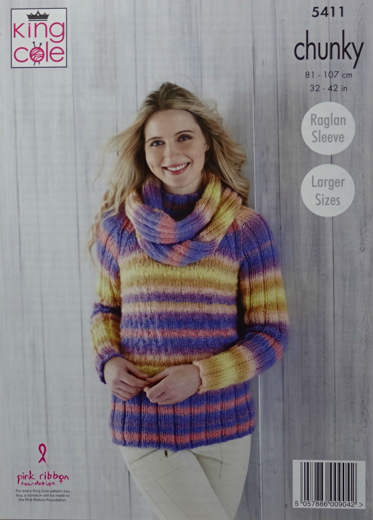 DIGITAL Knitting Pattern Ladies Jumper, Cowl, Scarf, Hat and Mittens Chunky King Cole 5411