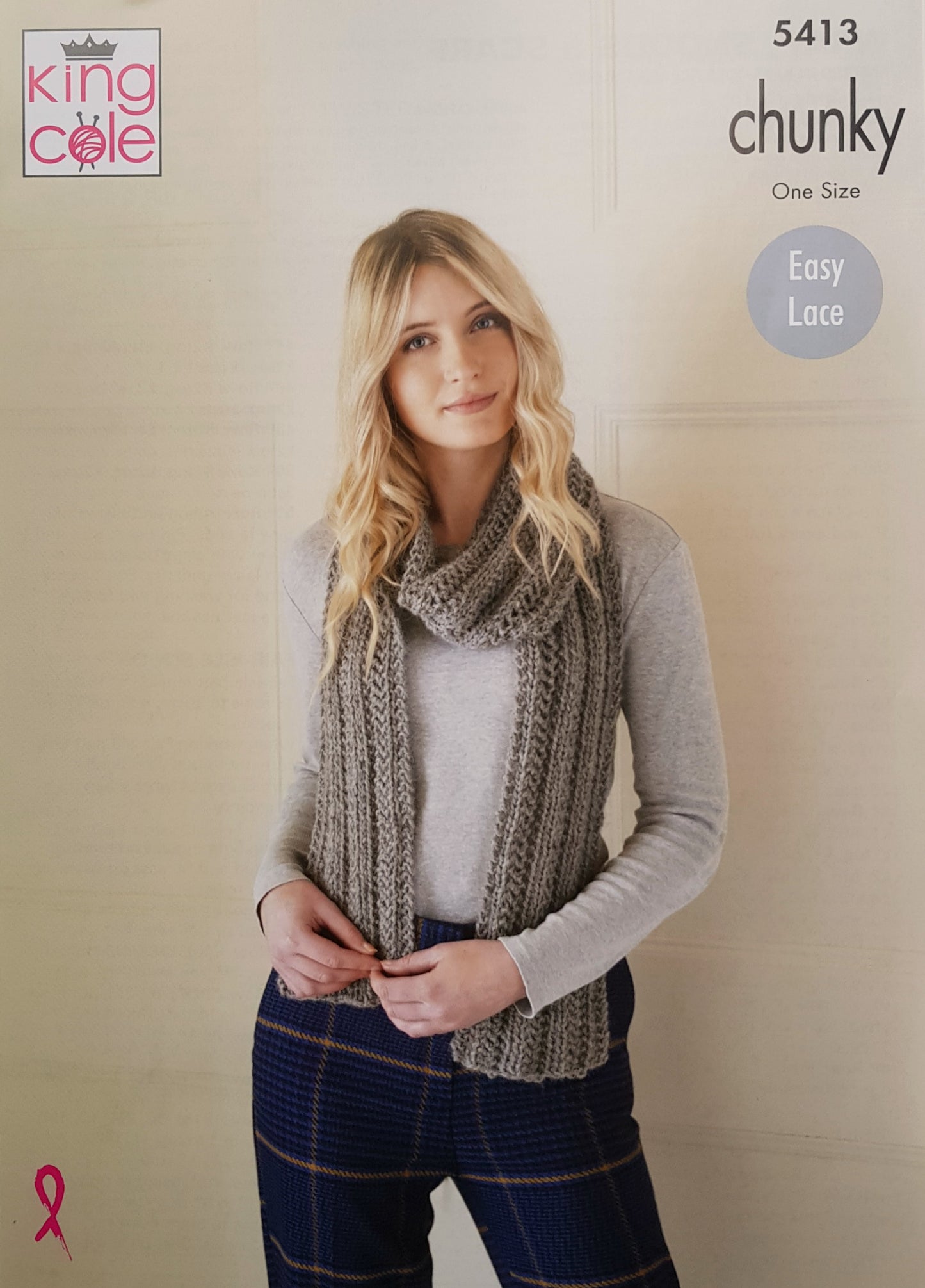 DIGITAL Knitting Pattern Ladies Easy Knit Scarf, Wrap & 3 styles of Cowl Chunky King Cole 5413