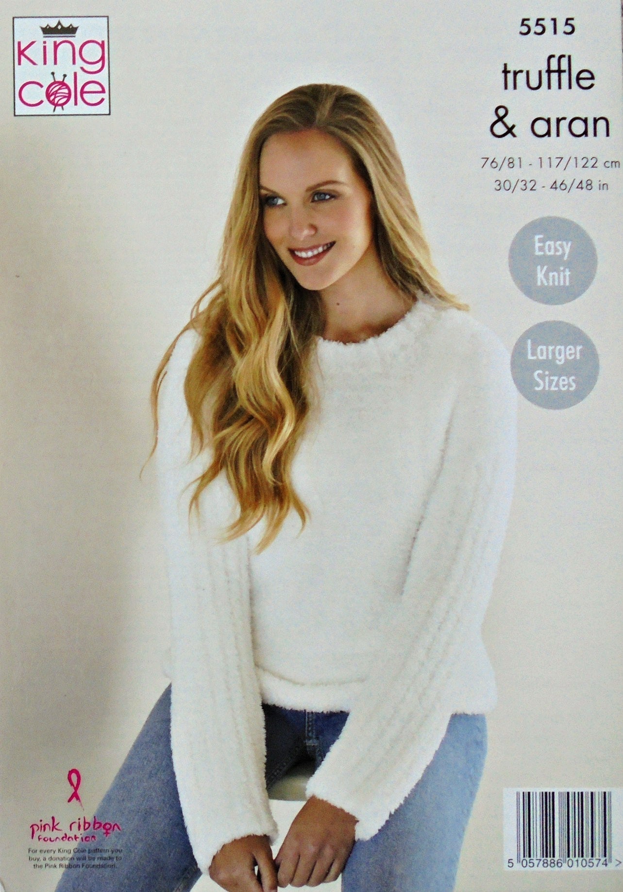 DIGITAL Knitting Pattern Ladies Rib Sleeve Jumper and Cardigan DK King Cole 5515