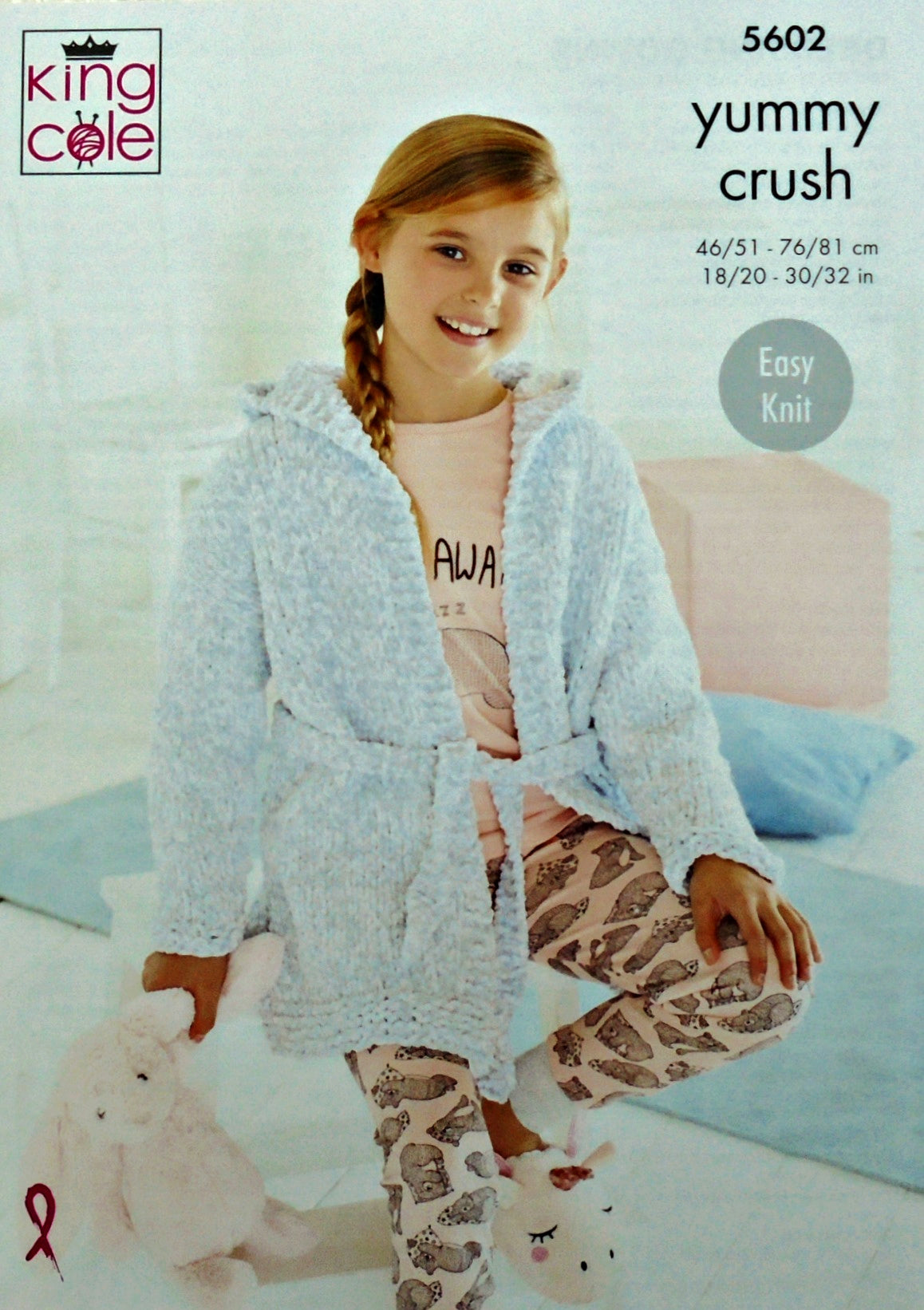 DIGITAL Knitting Pattern Babies/Childrens Very Easy Knit Dressing Gowns Yummy Chunky King Cole 5602