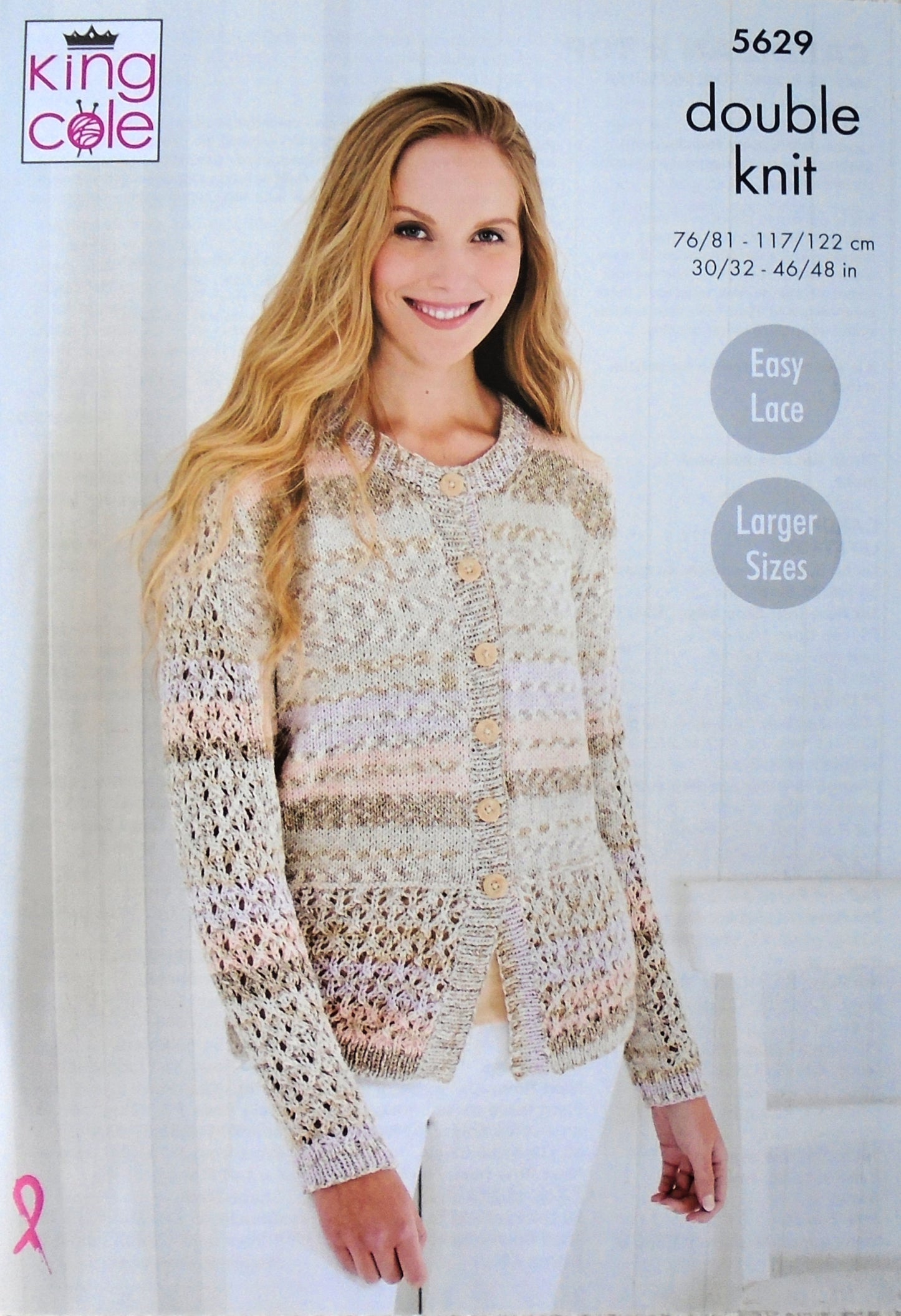DIGITAL Knitting Pattern Ladies Lace Skirt Cardigan and Sleeveless Top Drifter DK King Cole 5629