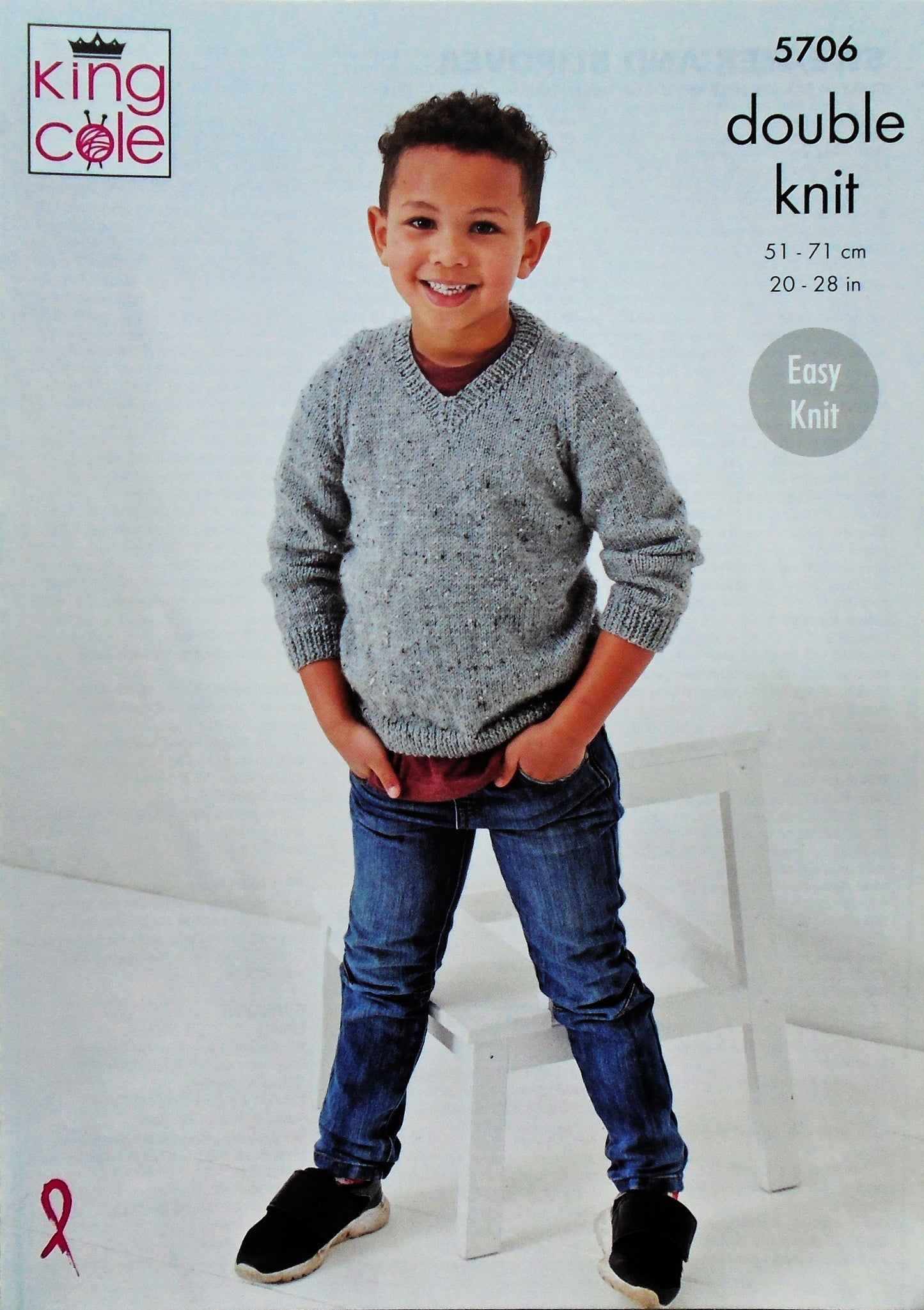 DIGITAL Knitting Pattern Childrens Jumper and Tank Top DK King Cole 5706
