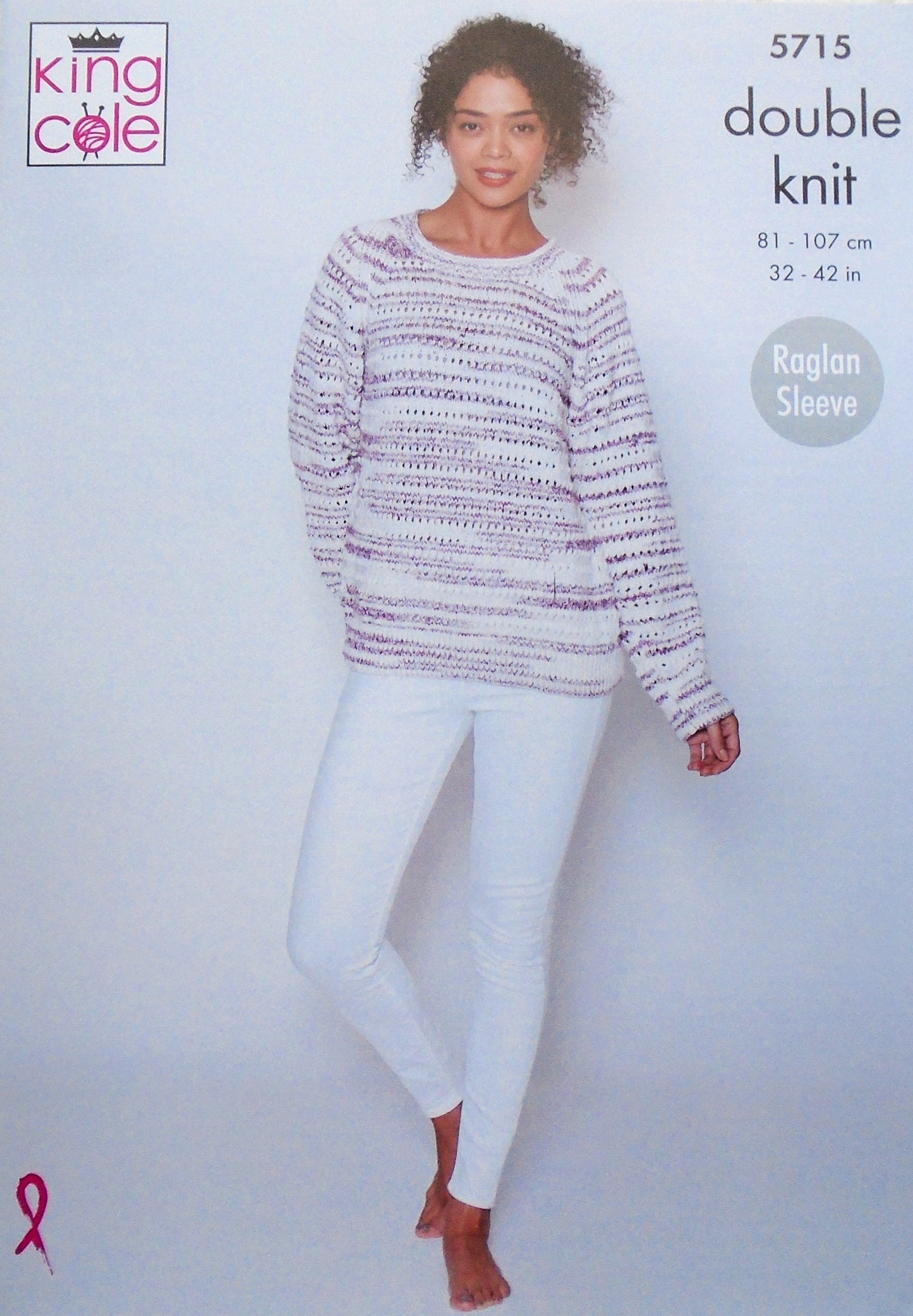 DIGITAL Knitting Pattern Ladies Long Sleeve Jumper and Tunic Stripe DK 5715