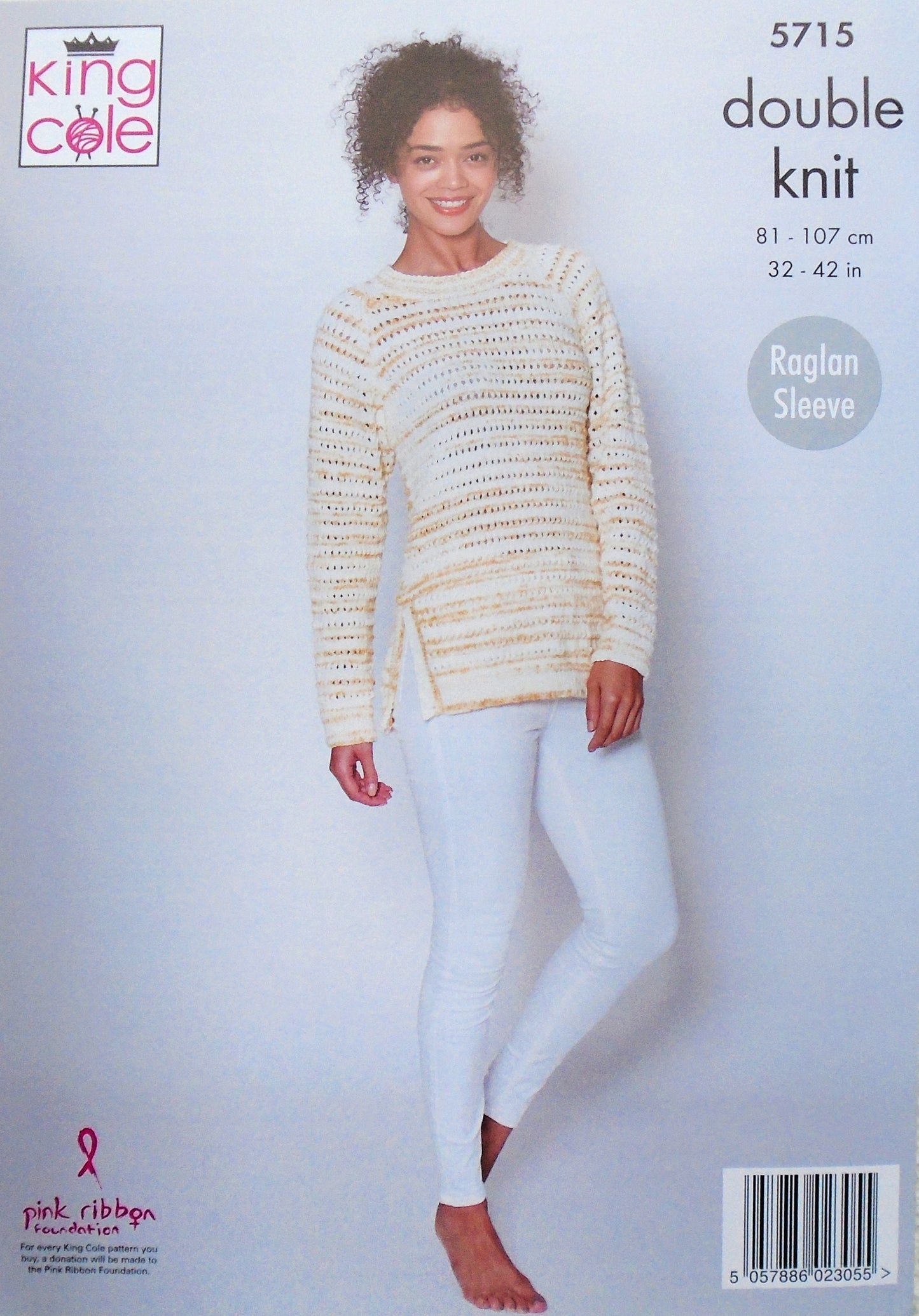 DIGITAL Knitting Pattern Ladies Long Sleeve Jumper and Tunic Stripe DK 5715