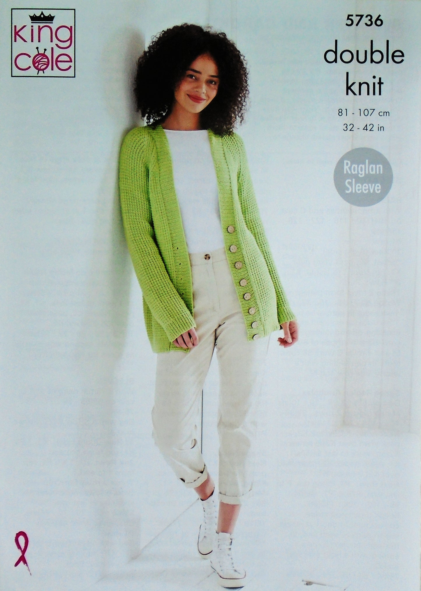 DIGITAL Knitting Pattern Ladies Textured Jacket & Jumper Cottonsoft DK King Cole 5736