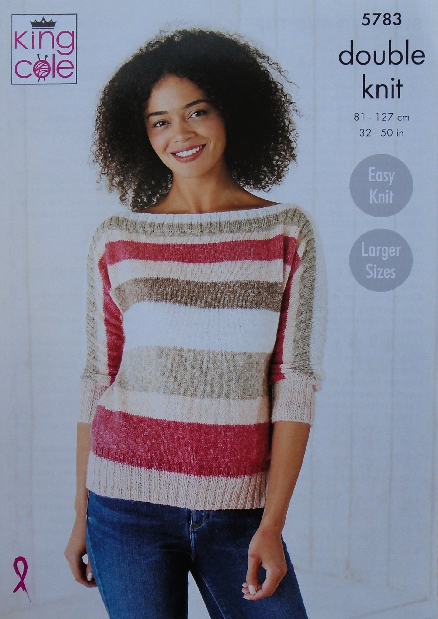 DIGITAL Knitting Pattern Ladies Easy Knit Boat Neck Jumper and Top Harvest DK 5783
