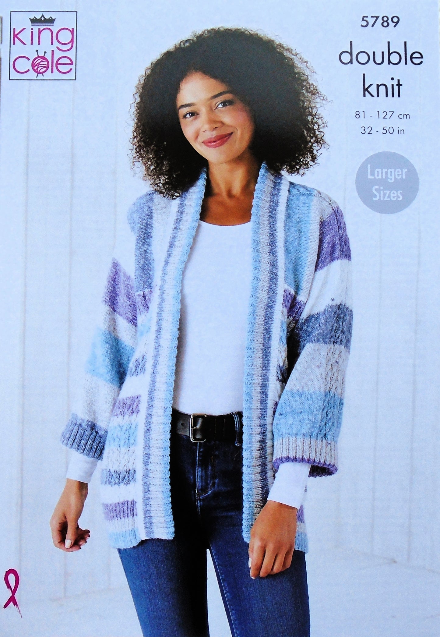 DIGITAL Knitting Pattern Ladies 3/4 Sleeve Cable Jumper and Jacket Harvest DK 5789