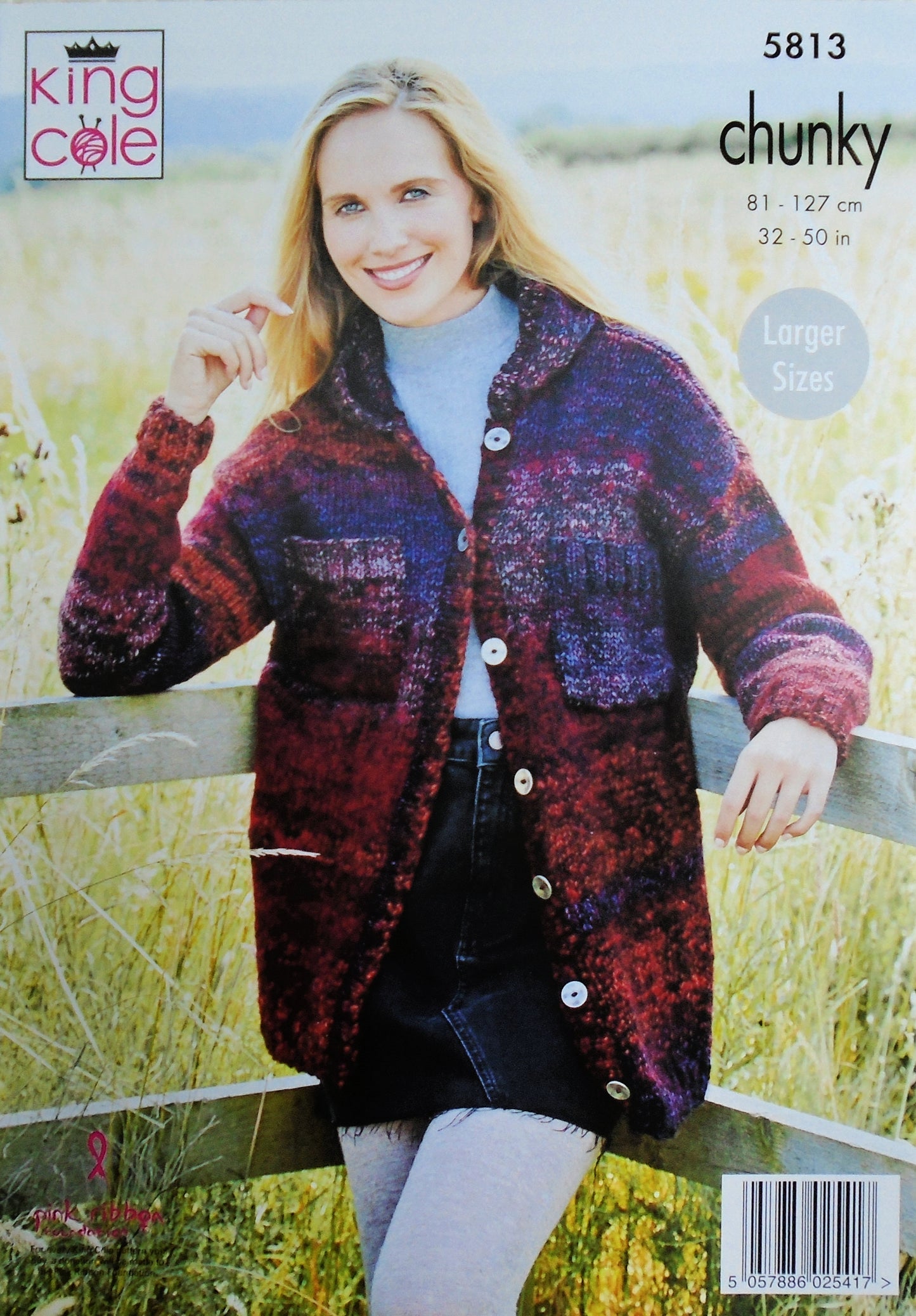 DIGITAL Knitting Pattern Ladies Jackets Collar &Hood Inc Plus Size Chunky King Cole 5813