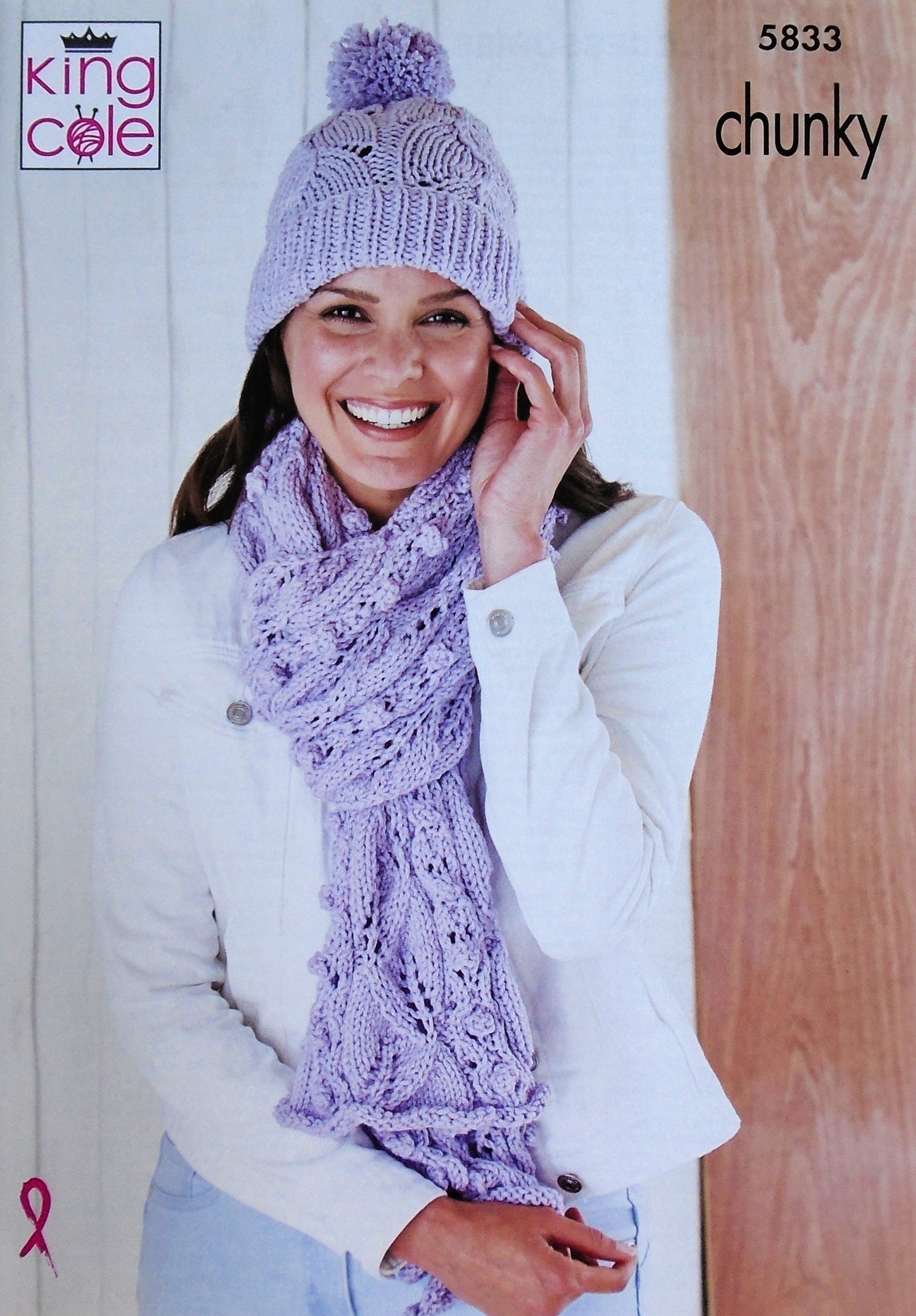 DIGITAL Knitting Pattern Ladies Hats, Scarf and Wrap Chunky King Cole 5833