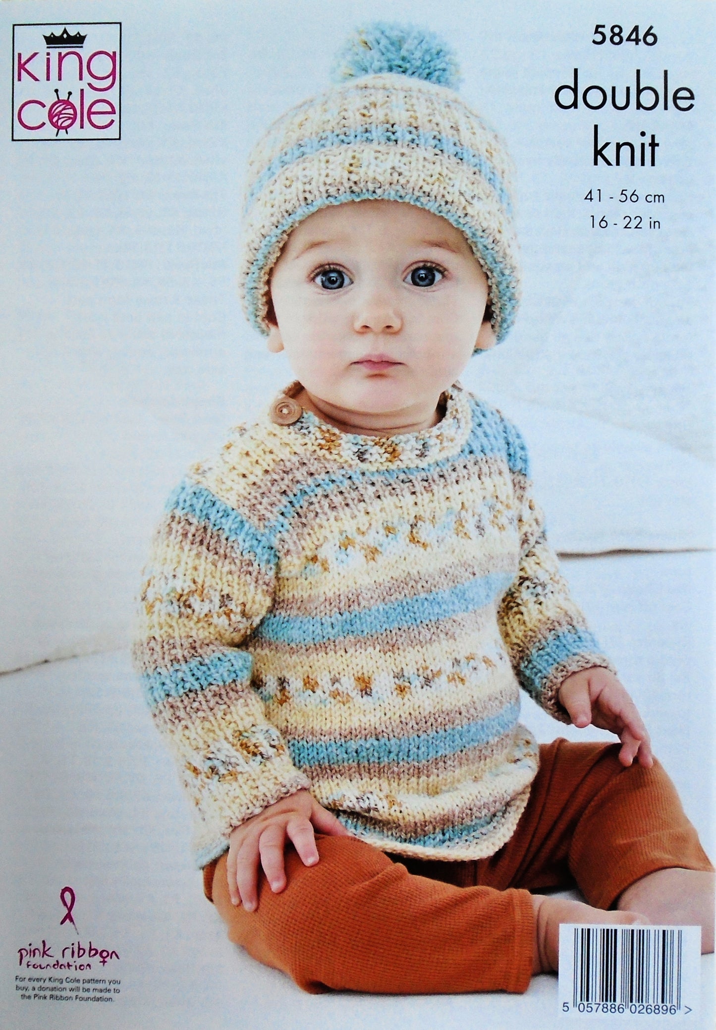 DIGITAL Knitting Pattern Baby Textured Jumper Lace Coat & Hats DK King Cole 5846