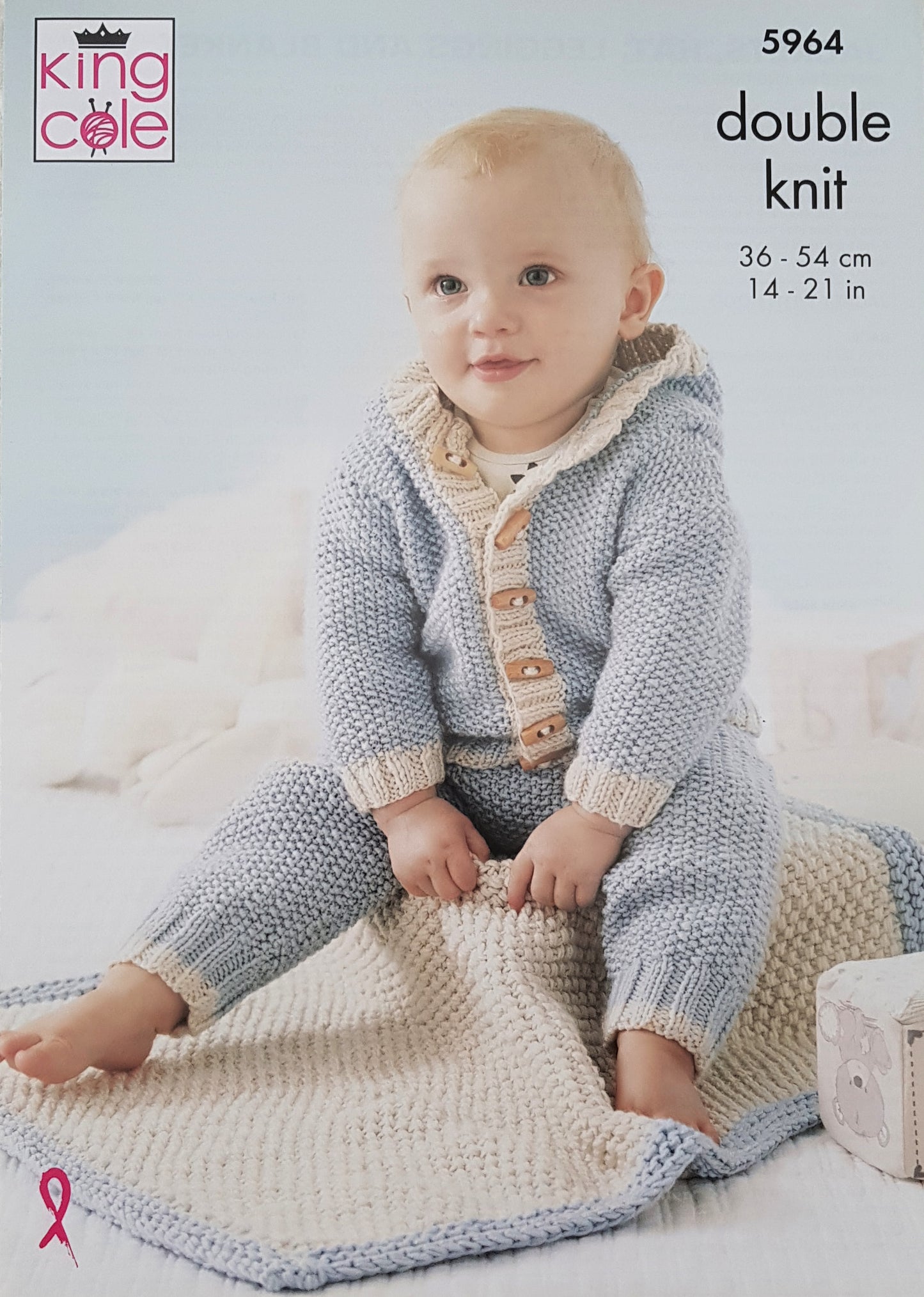 DIGITAL Knitting Pattern Baby Moss Stitch Coat, Beret, Hoodie, Leggings and Blankets DK 5964 King Cole