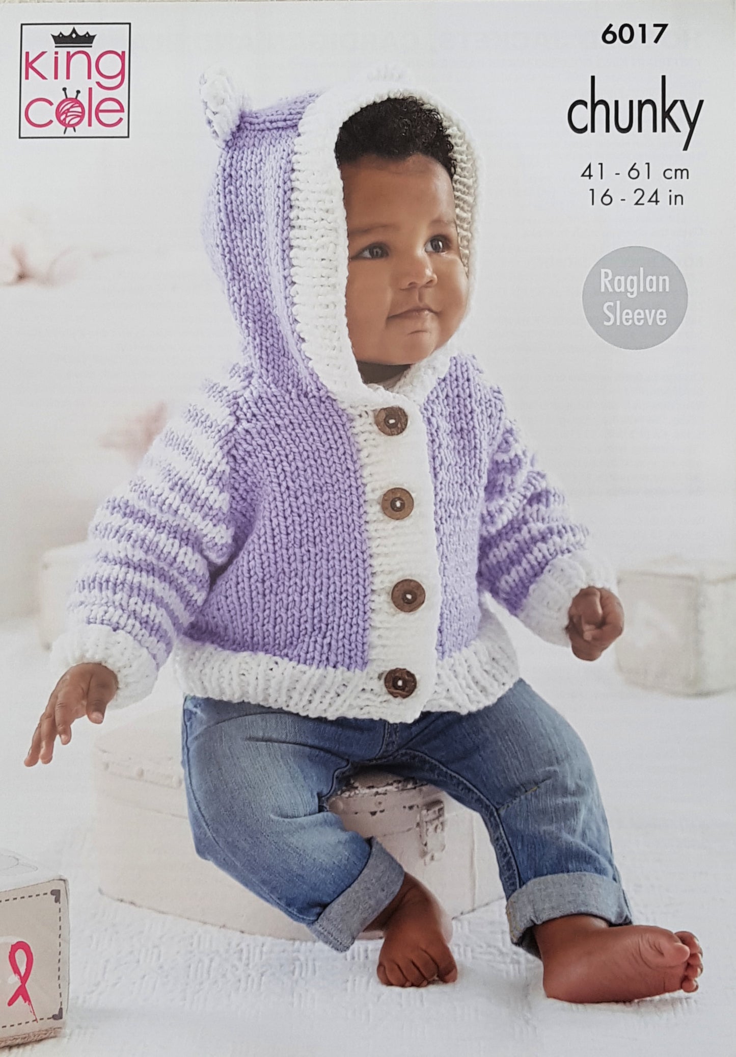 DIGITAL Knitting Pattern Baby Jacket, Hoodie and Blanket Chunky King Cole 6017