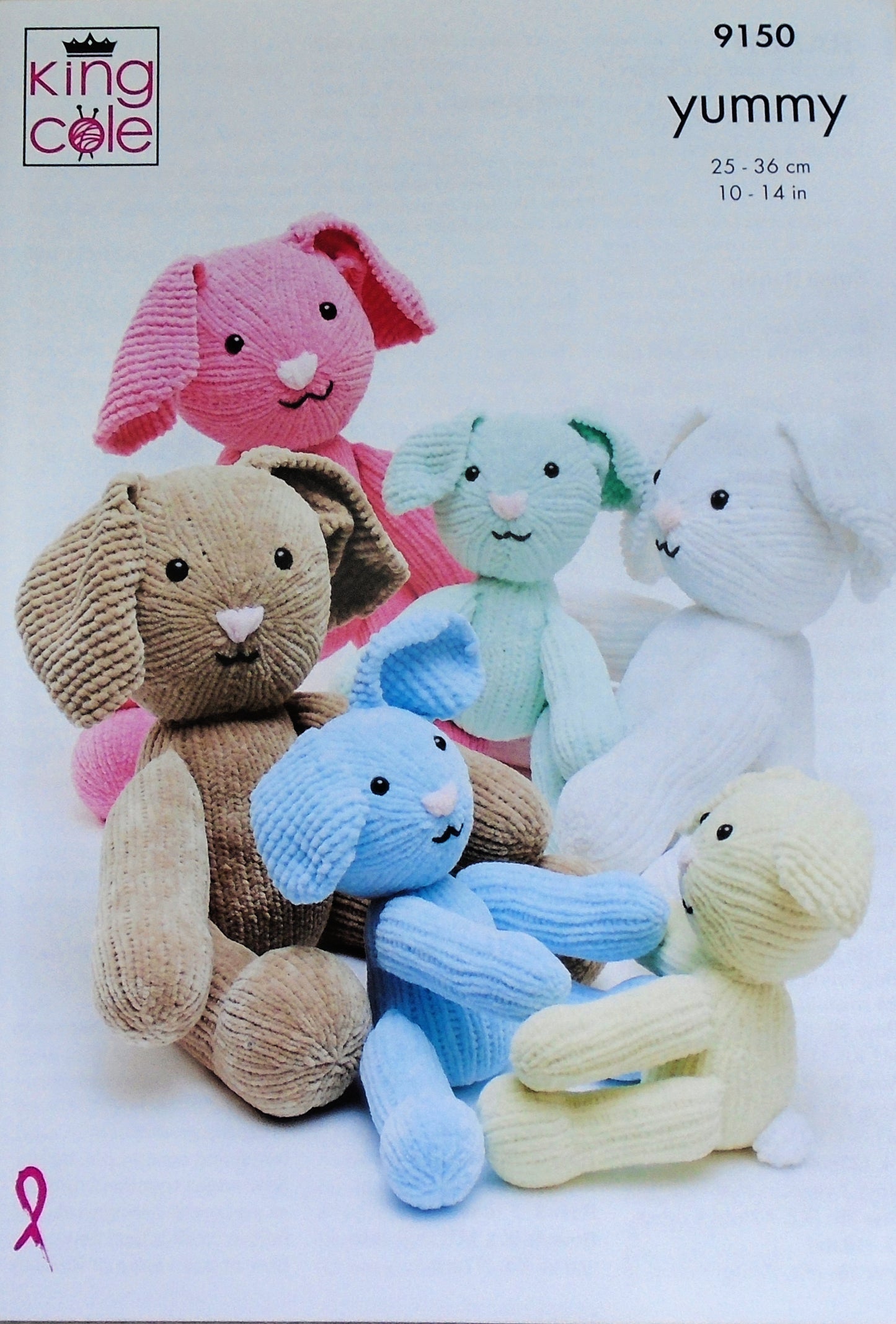 DIGITAL Knitting Pattern 2 sizes Rabbit Toys Yummy Chunky King Cole 9150